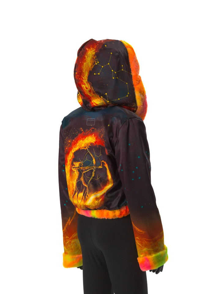 Zodiac Dreams ♐️ Sagittarius Reversible Faux Fur Jacket