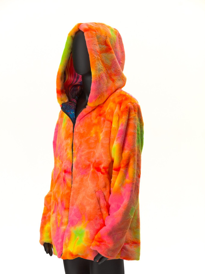 Zodiac Dreams ♐️ Sagittarius Reversible Faux Fur Jacket