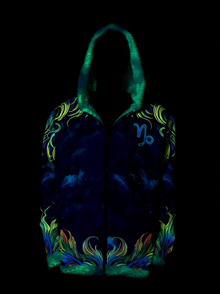 Zodiac Dreams ♑️ Capricorn Reversible Faux Fur Jacket