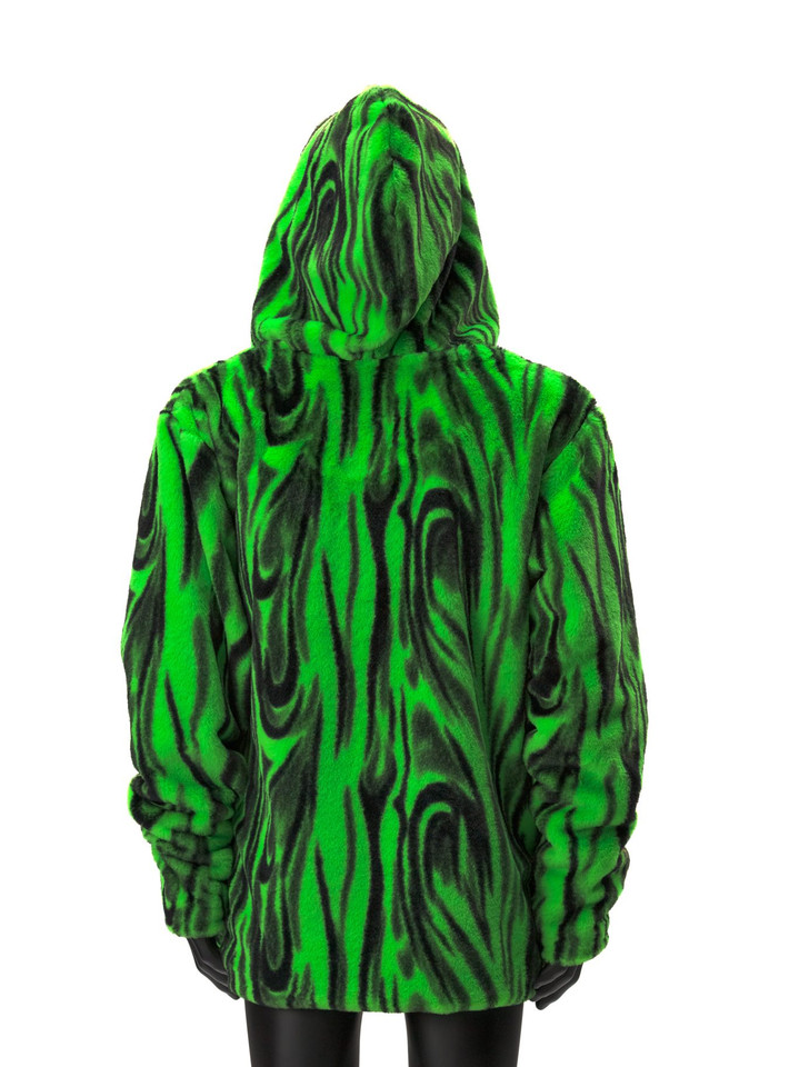 Alien Aura  Reversible Faux Fur Jacket