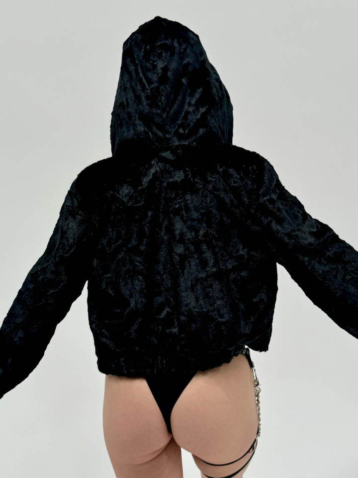 Alien Aura  Reversible Faux Fur Jacket