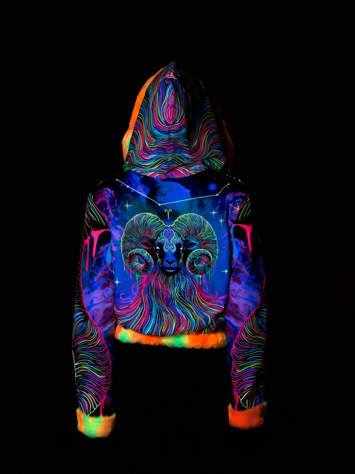 Zodiac Dreams ♈️ Aries Reversible Faux Fur Jacket