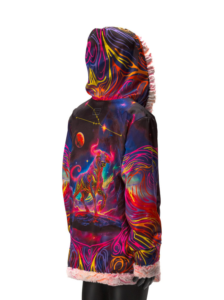 Zodiac Dreams ♉️ Taurus Reversible Faux Fur Jacket