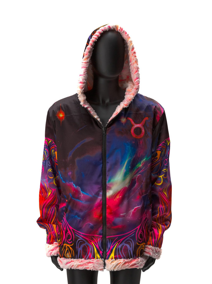 Zodiac Dreams ♉️ Taurus Reversible Faux Fur Jacket