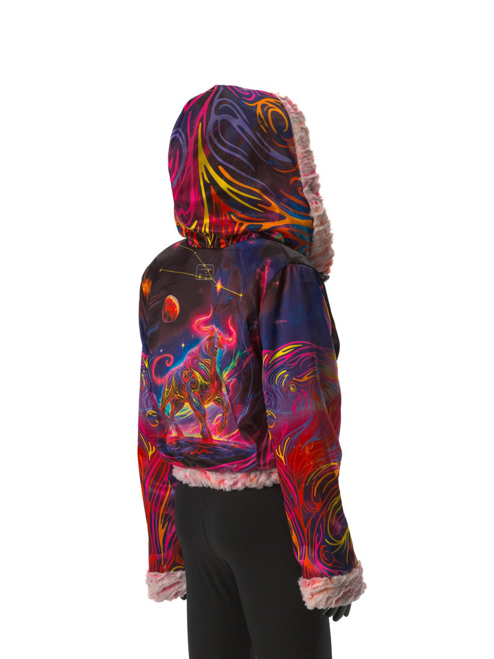 Zodiac Dreams ♉️ Taurus Reversible Faux Fur Jacket