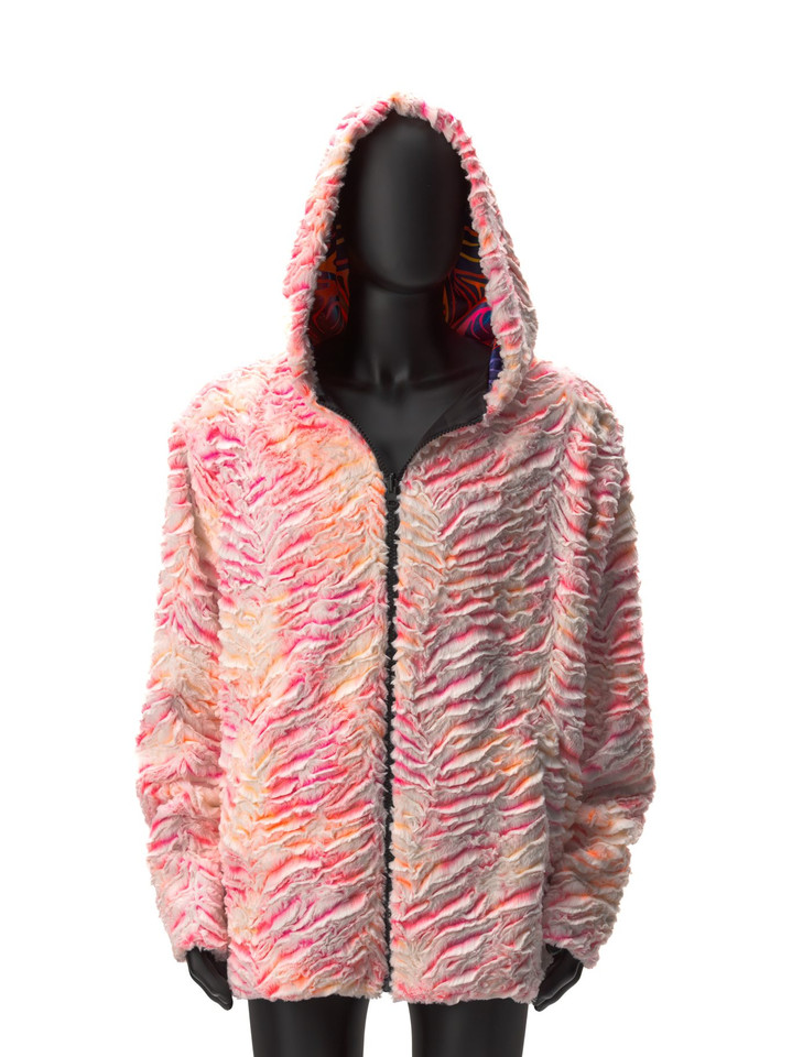 Zodiac Dreams ♉️ Taurus Reversible Faux Fur Jacket