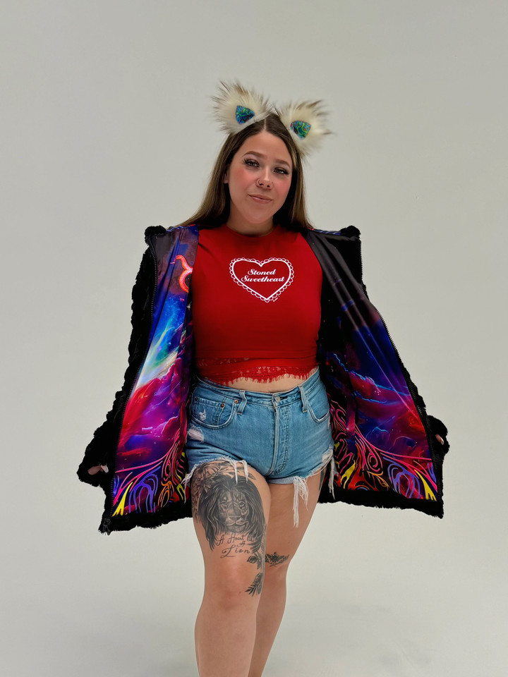 Zodiac Dreams ♉️ Taurus Reversible Faux Fur Jacket