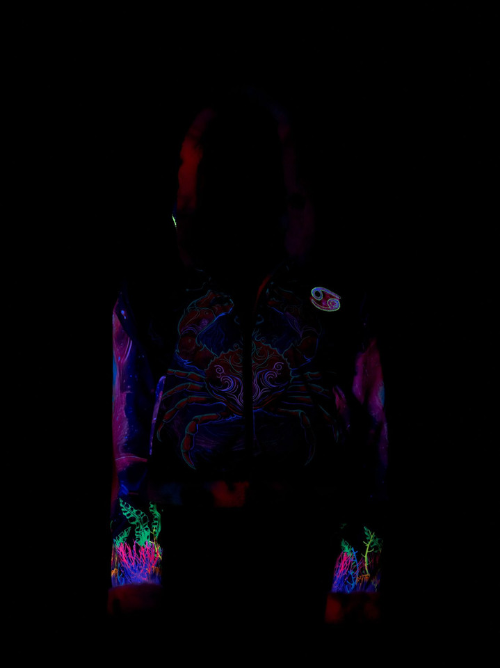 Zodiac Dreams ♋️ Cancer Reversible Faux Fur Jacket