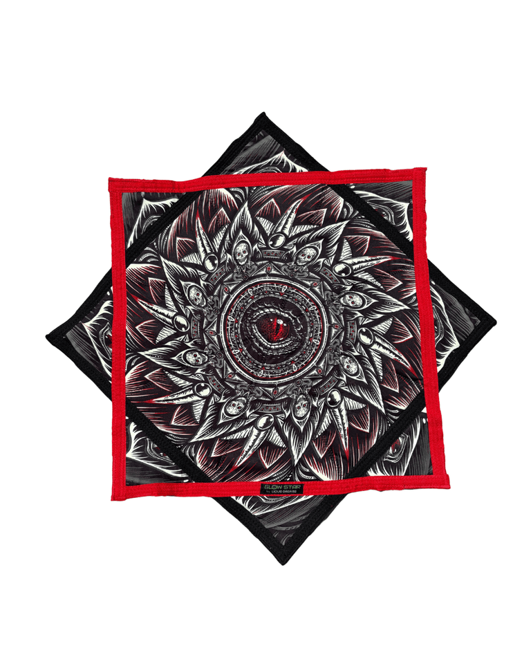 Gothic Mandala Glow Star - Free UV Flashlight Included!