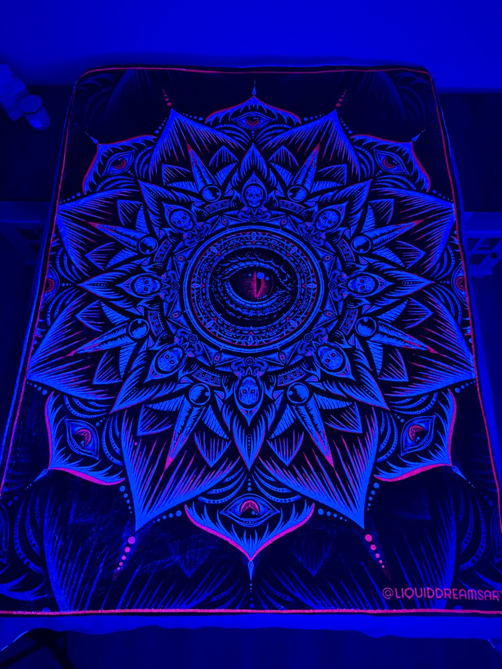 Gothic Mandala ╳ Nine Tails Double Sided Blanket