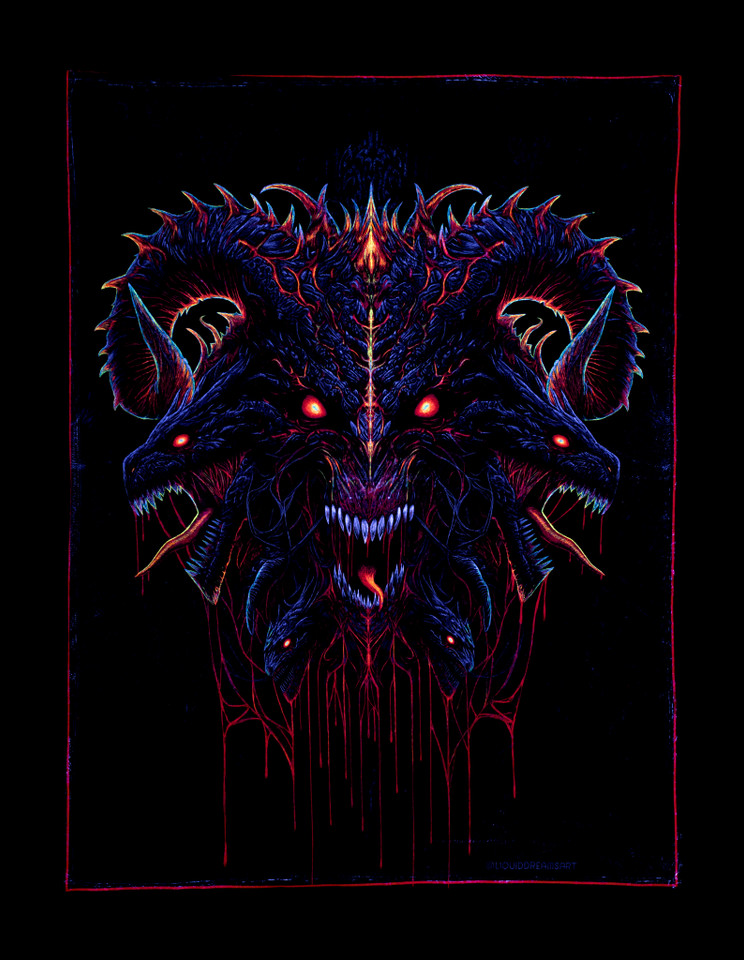 Solid Nightmares ╳ Forbidden King Double Sided Blanket