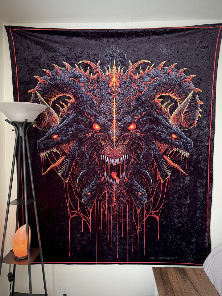 Forbidden King Large UV Reactive Tapestry