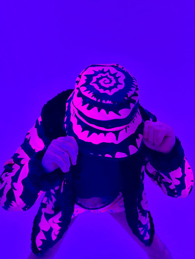 Hypnotic Pink Reversible Bucket Hat