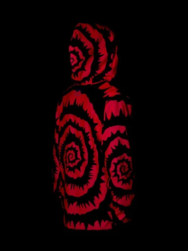 Hypnotic Red Reversible Faux Fur Jacket
