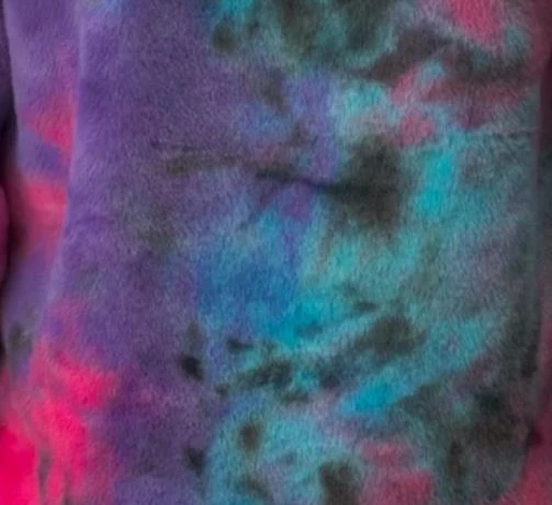 Galaxy faux fur swatch