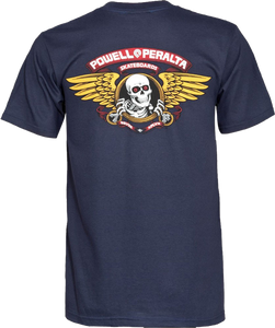 Powell Peralta - / Peralta Winged Ripper Ss M - Navy - Skateboard T-Shirt Powell Peralta - / Peralta Winged Ripper Ss M - Navy - Skateboard T-Shirt