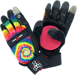 Triple Eight - Downhill Slide Gloves Xsm - tie Dye/blk - Skateboard Pads Triple Eight - Downhill Slide Gloves Xsm - tie Dye/blk - Skateboard Pads