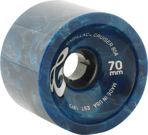 Cadillac - Cruiser 70mm Blue Marble (Wheels - Set Of Four) Cadillac - Cruiser 70mm Blue Marble (Wheels - Set Of Four)