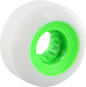 Powerflex - Gumball 54mm 83b Wht/lime (Wheels - Set Of Four) Powerflex - Gumball 54mm 83b Wht/lime (Wheels - Set Of Four)