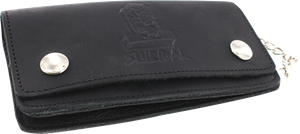 Suicidal - Logo Leather Chain Wallet Black