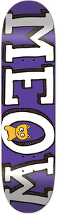 Meow - Logo Deck-8.0 Purple - Skateboard Deck