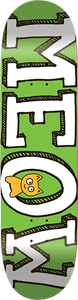 Meow - Logo Mini Deck-7.5 Green - Skateboard Deck