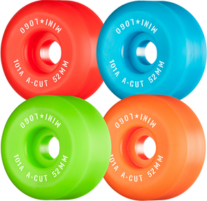 Mini Logo - Logo A-cut 52mm 101a Asst.grn/red/blu/org Ppp (Skateboard Wheels - Set of 4) Mini Logo - Logo A-cut 52mm 101a Asst.grn/red/blu/org Ppp (Skateboard Wheels - Set of 4)