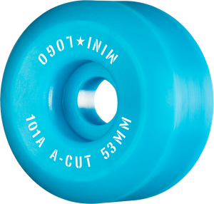 Mini Logo - Logo A-cut 53mm 101a Blue Ppp (Skateboard Wheels - Set of 4)