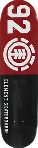 Element - 92 Classic Deck-7.7 Blk/red/wht - Skateboard Deck