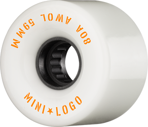 Mini Logo - Logo Atf A.w.o.l. 59mm 80a White - Skateboard Wheels (Set of Four) Mini Logo - Logo Atf A.w.o.l. 59mm 80a White - Skateboard Wheels (Set of Four)