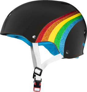 triple eight - Certified Sweatsaver L/xl-blk/rainbow Sparkle - Skateboard Helmet
