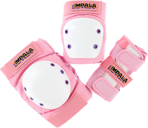 Impala Rollerskates - Adult Protective Pack Pad Set S-pink - Skateboard Pads