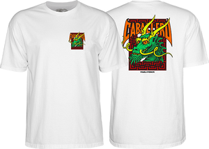 Powell Peralta - Cab Street Dragon Ss S-white - T-shirt Powell Peralta - Cab Street Dragon Ss S-white - T-shirt