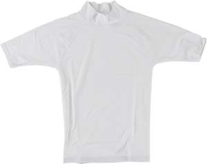 Block Surf - Surf Rash Guard / Short Sleeve S-white