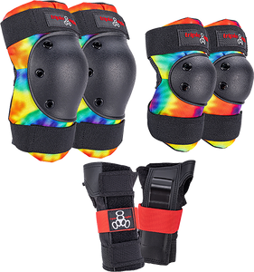 Triple Eight - 8 Saver 3/pk Pads M-tie Dye - Skateboard Pads