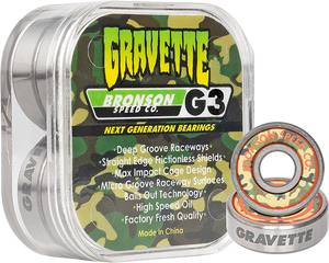 Bronson Speed Co. - G3 David Gravette Bearings Single Set - Skateboard Bearings