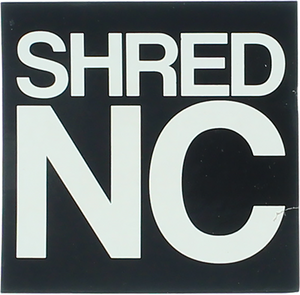 Shred Stickers - Stickers Printed Shred Nc Stack 3"blk/wht
