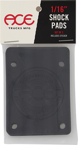 Ace Trucks - Shock Pads Set 1/16" Black - Skateboard Risers