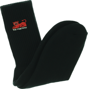 Toy Machine - Devil Cat Crew Socks Black 1pr - Skateboard Socks