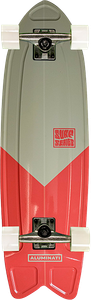 Aluminati - Summer Surf Fish-8.12x28" V-cut - Complete Skateboard