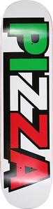 Pizza - Tri Logo Deck-7.75 White - Skateboard Deck