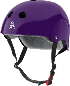Triple 8 - Certified Sweatsaver S/m-purple Gloss - Skateboard Helmet