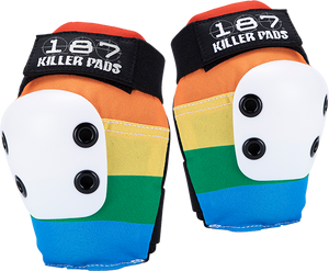 187 - Slim Elbow Pads M-rainbow - Skateboard Protection / Pads