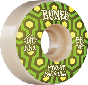 Bones Wheels - Stf V1 Retros 52mm 99a Wht - Skateboard Wheels (Set of Four) Bones Wheels - Stf V1 Retros 52mm 99a Wht - Skateboard Wheels (Set of Four)