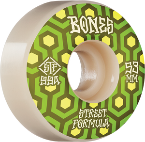 Bones Wheels - Stf V1 Retros 53mm 99a Wht - Skateboard Wheels (Set of Four) Bones Wheels - Stf V1 Retros 53mm 99a Wht - Skateboard Wheels (Set of Four)