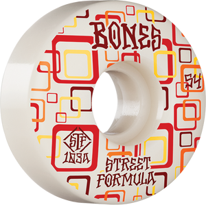 Bones Wheels - Stf V3 Retros 54mm 103a Wht - Skateboard Wheels (Set of Four) Bones Wheels - Stf V3 Retros 54mm 103a Wht - Skateboard Wheels (Set of Four)
