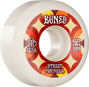 Bones Wheels - Stf V5 Retros 52mm Wht - Skateboard Wheels (Set of Four) Bones Wheels - Stf V5 Retros 52mm Wht - Skateboard Wheels (Set of Four)