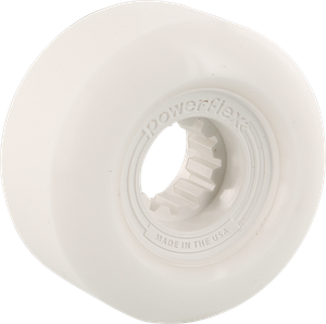 Powerflex - Gumball 56mm 83b Wht/wht - Skateboard Wheels (Set of Four)