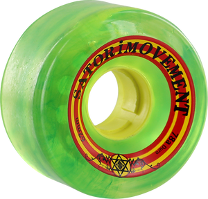 Satori - Goo Ball Rasta 62mm 78a Clear Green - Skateboard Wheels (Set of Four)