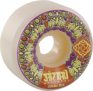 Satori - Mandala 55mm 101a Wht/burnt Orange - Skateboard Wheels (Set of Four) Satori - Mandala 55mm 101a Wht/burnt Orange - Skateboard Wheels (Set of Four)